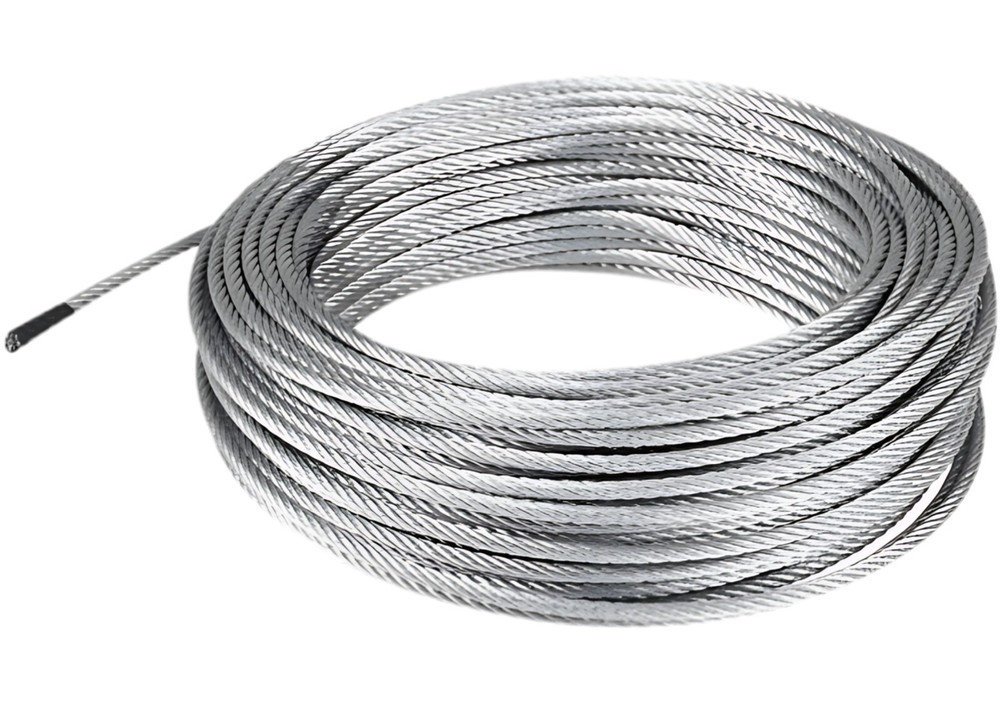Galvanized Aircraft Cable Wire Rope 5/16" 7x19 - 50 ft DIY Decking Railing