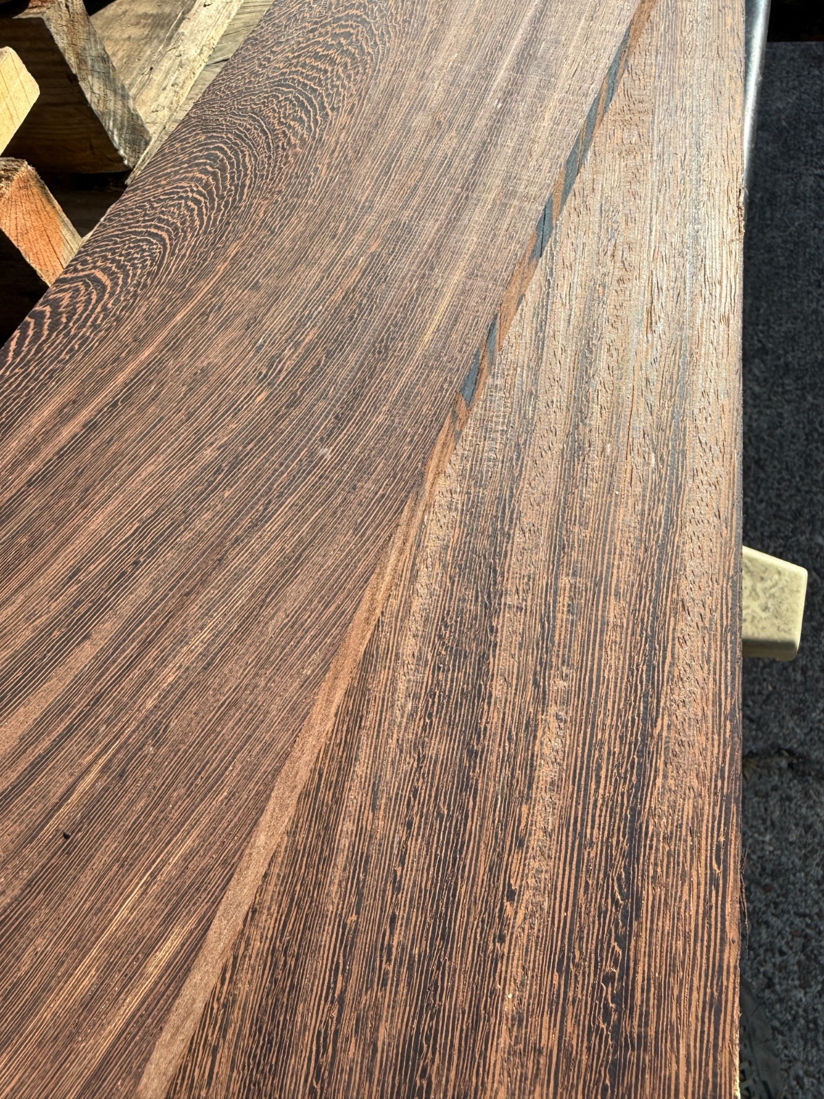 Wenge Exotic African Hardwood - 2 PIECES - 36" length S2S Kiln Dried