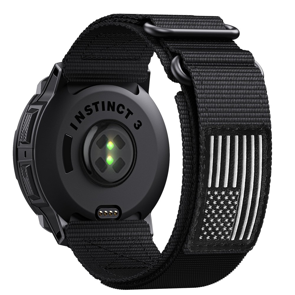 Double Loop Buckle Nylon Strap Compatible with Garmin Instinct 2/2X/3/E Serie...
