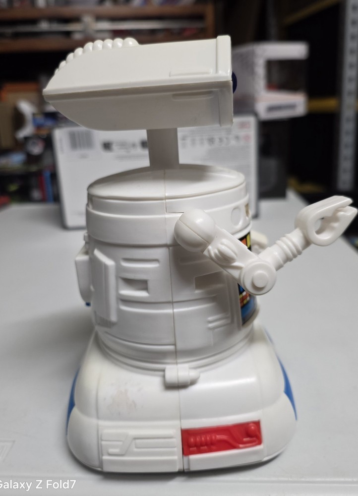 BumpBot Blue-Box Vintage 1985 7.5" Robot Toy Electronic Untested (Wf)