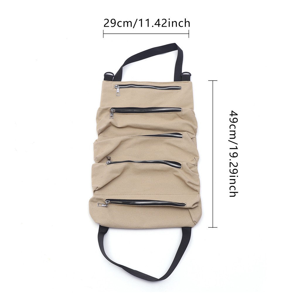 Roll Tool Roll Multi-Purpose Tool Roll Up Bag Wrench Roll Pouch Hanging Carrier
