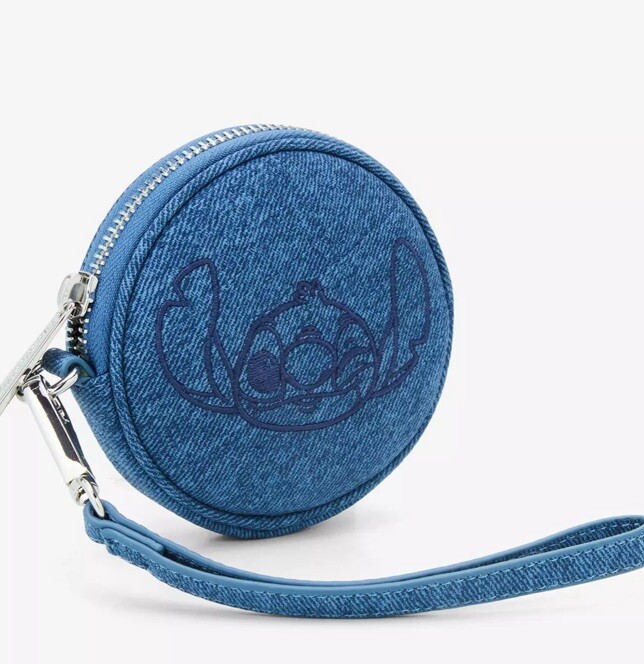 NEW Loungefly Disney Coin Purse Wristlet •Lilo & Stitch • Denim