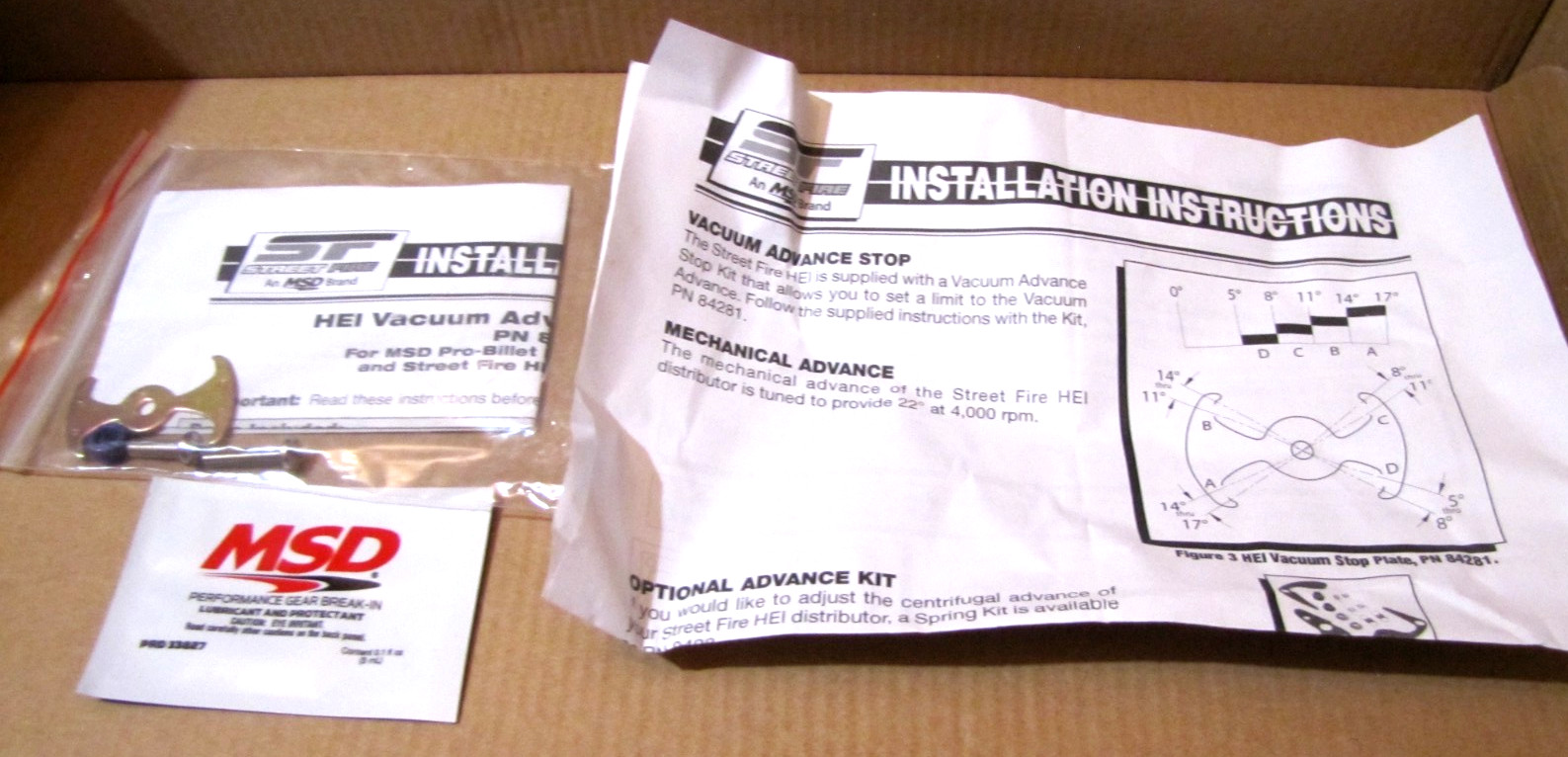 MSD HEI Distributor PN 8362 Street Fire for SBC BBC Chevy Chevrolet GM V8
