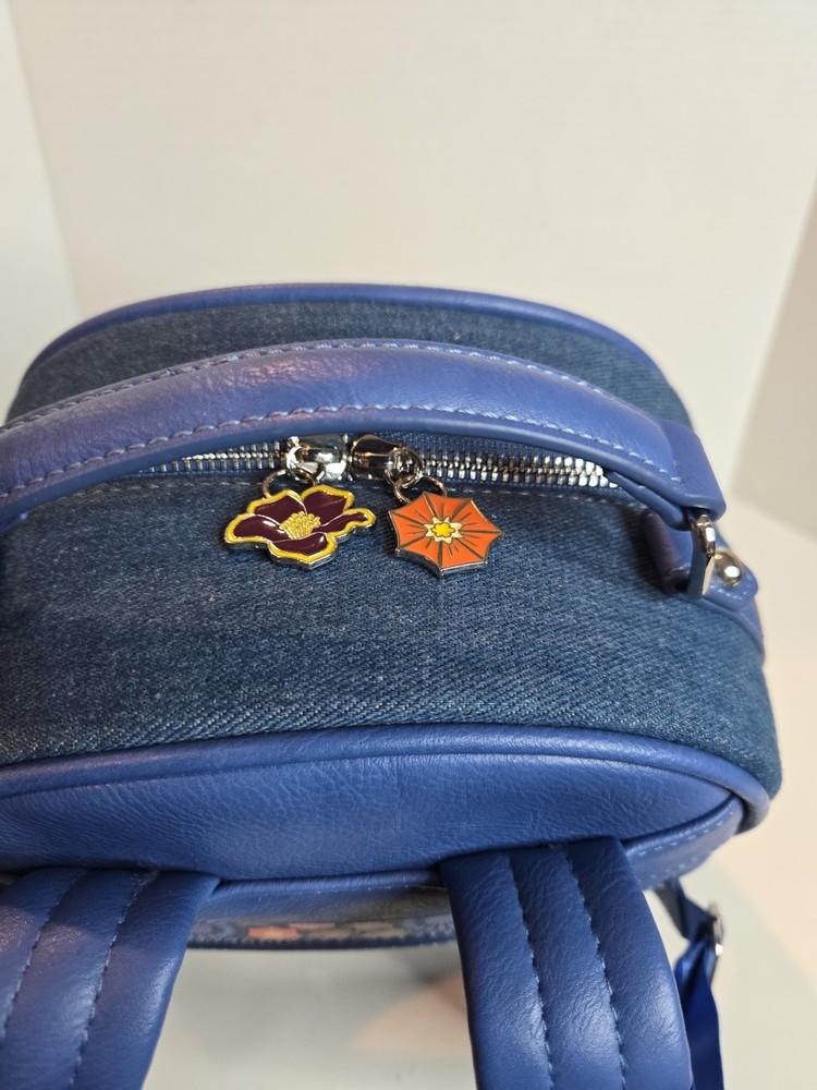 Coraline "Laika" Patchwork Denim Mini Backpack