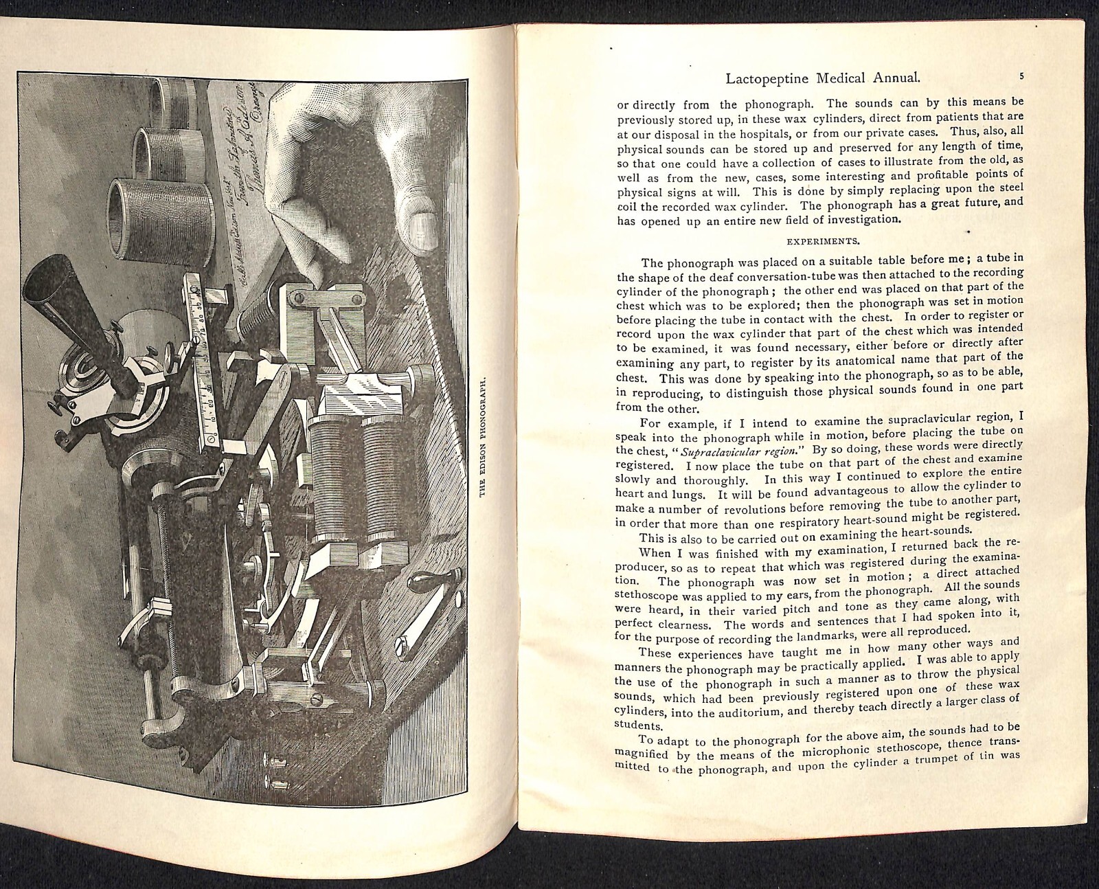New York Pharmacal Association "Lactopeptine Medical Annual" 1889 32pp Scarce