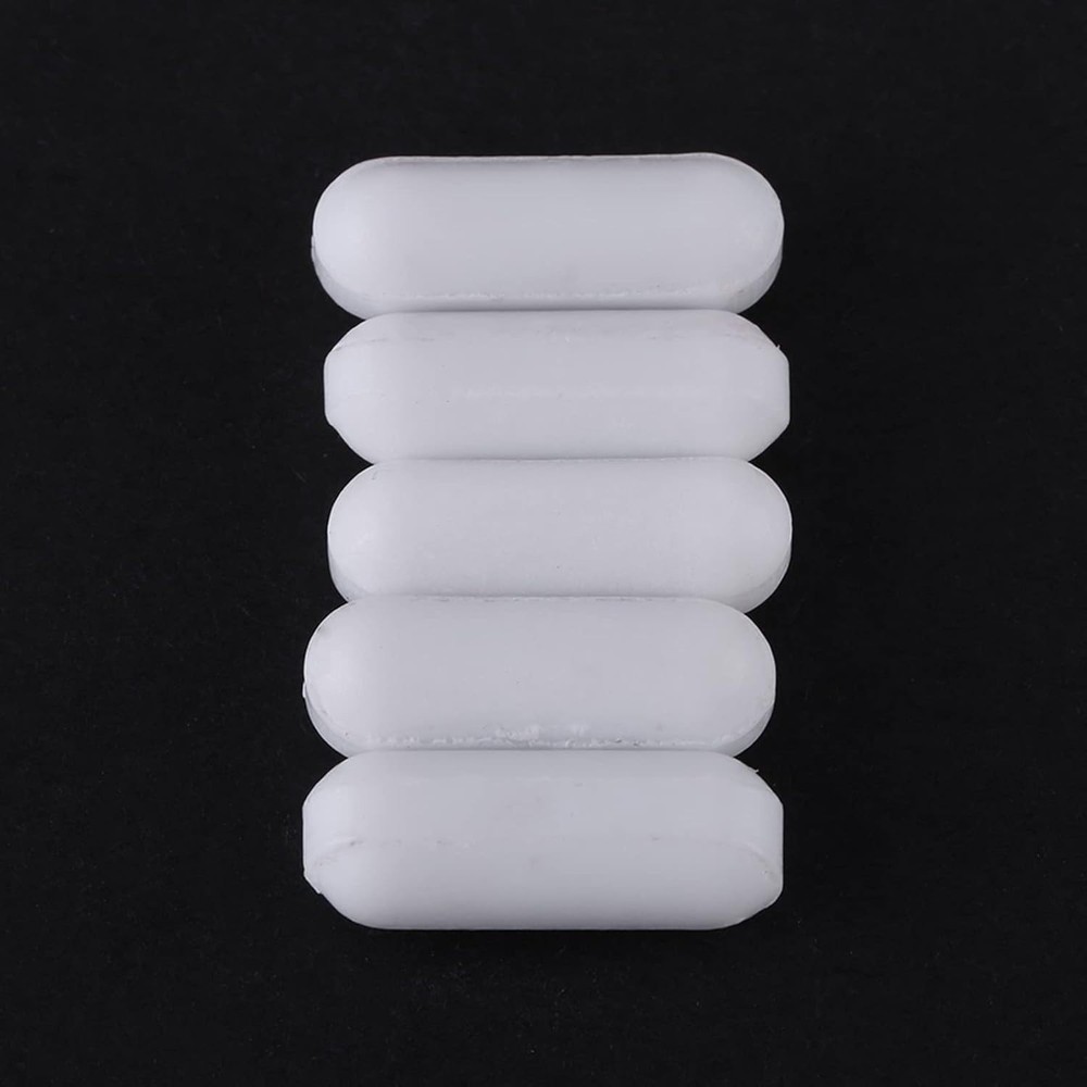 Cylindrical 5Pcs PTFE Magnetic Stirrer Bars - Versatile and Efficient Mixing