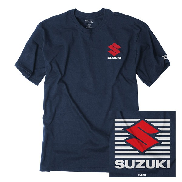 SUZUKI SHUTTER  t- shirt /navy  2X