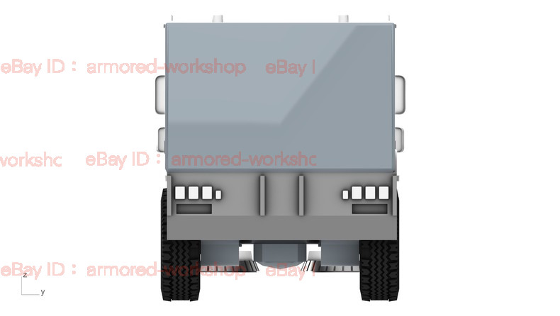 3D Printed 1/72 Sweeping vehicle npainted
