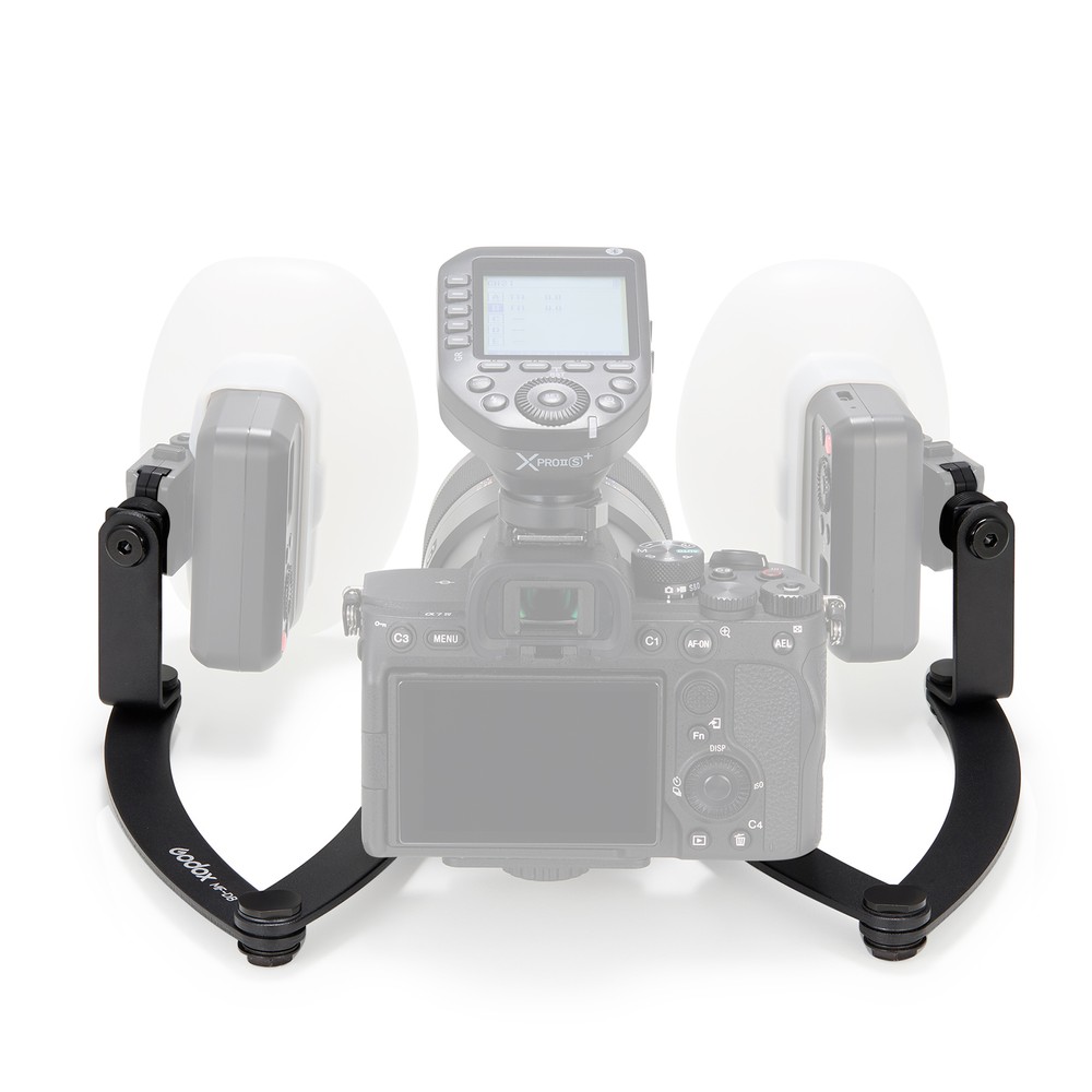 GODOX MF-DB Flexible Flash Bracket with Dual Flash Mount 360°Rotatable Z1I9
