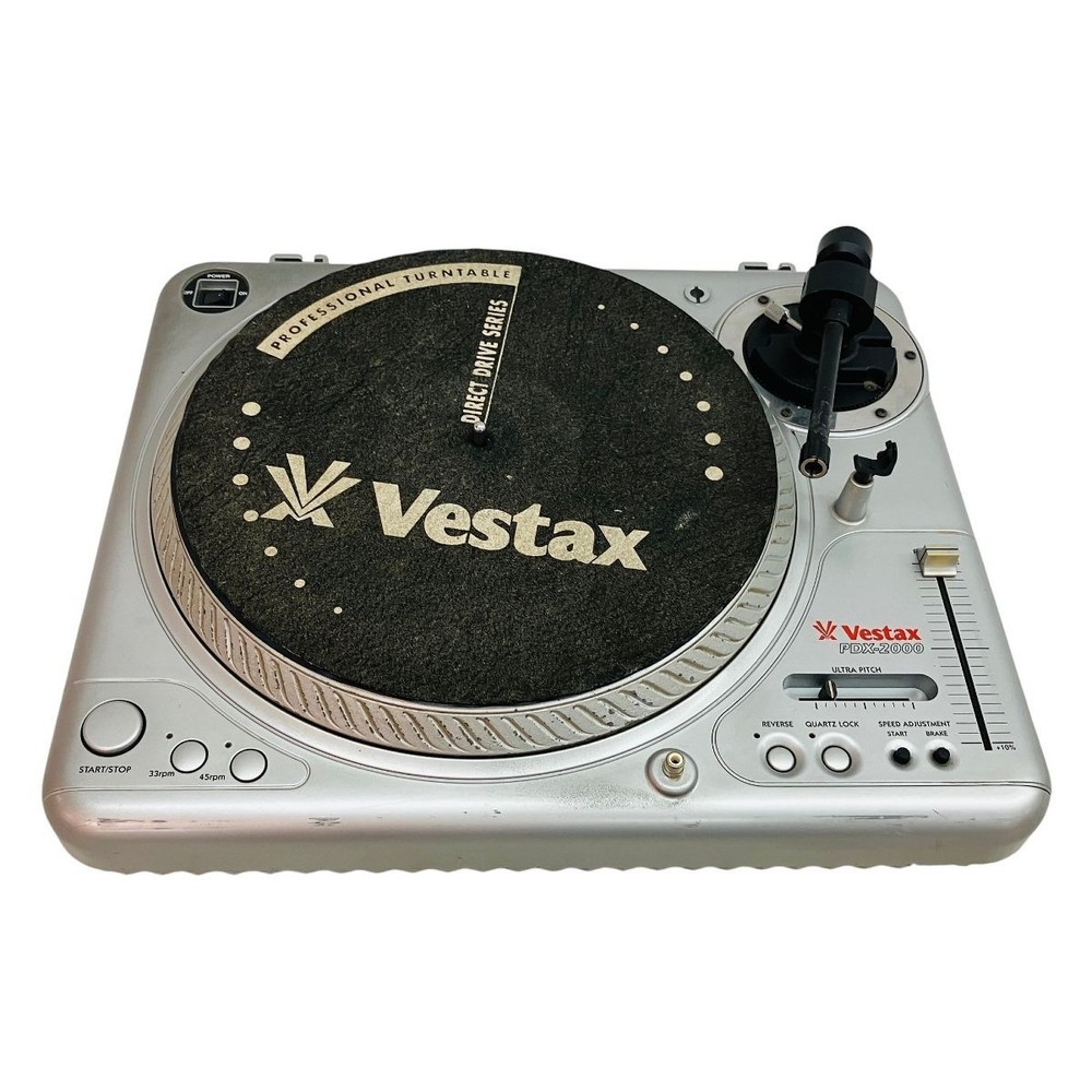 Vestax PDX-2000 Direct Drive DJ Turntable System Vinyl Record Player Working
