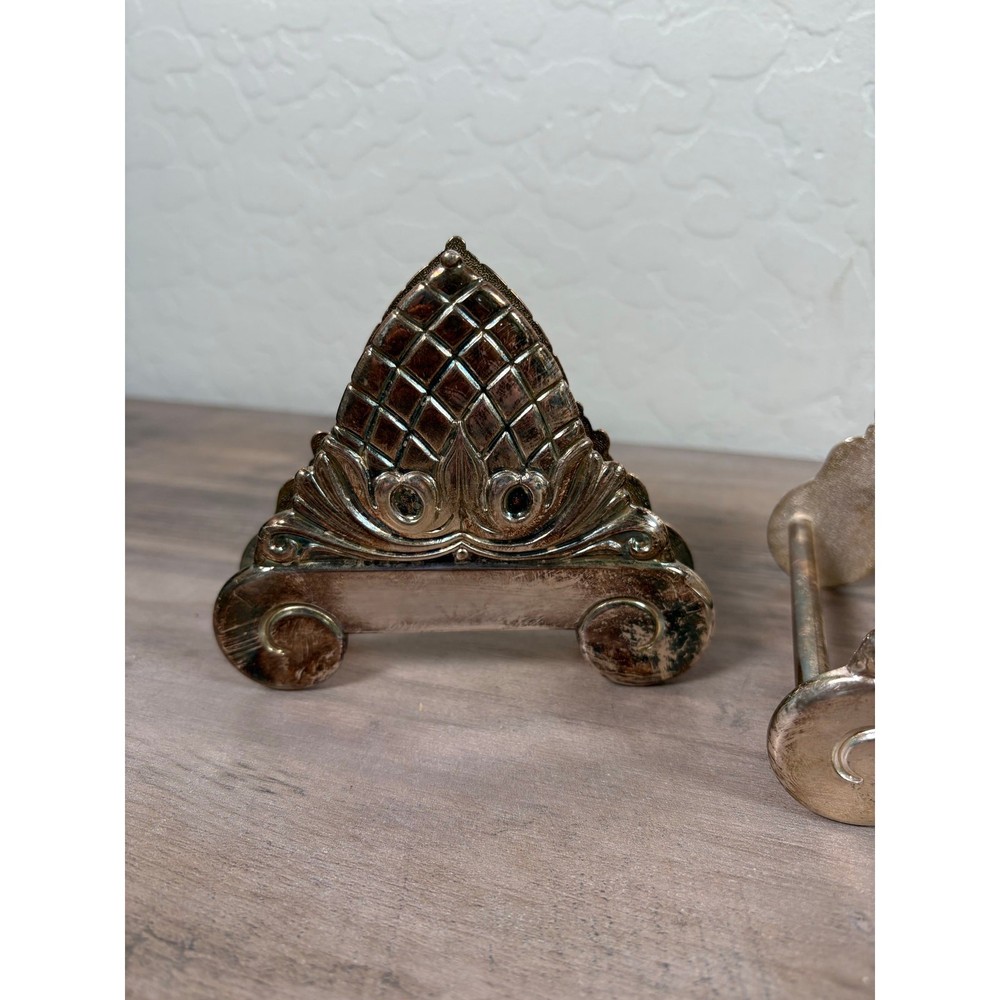 Sheffield Mid Century Silverplated Display Holders- EUC