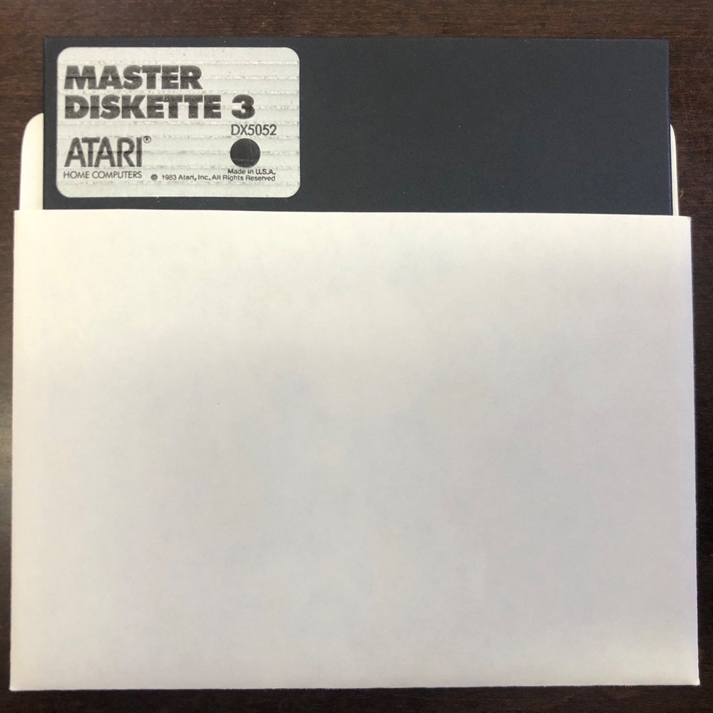 Atari Home Computer Master Diskette 3 / 5.25 Floppy Diskette