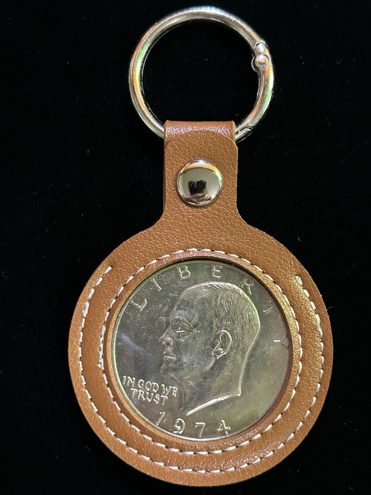 Eisenhower Dollar Key Chain, 1974 ￼
