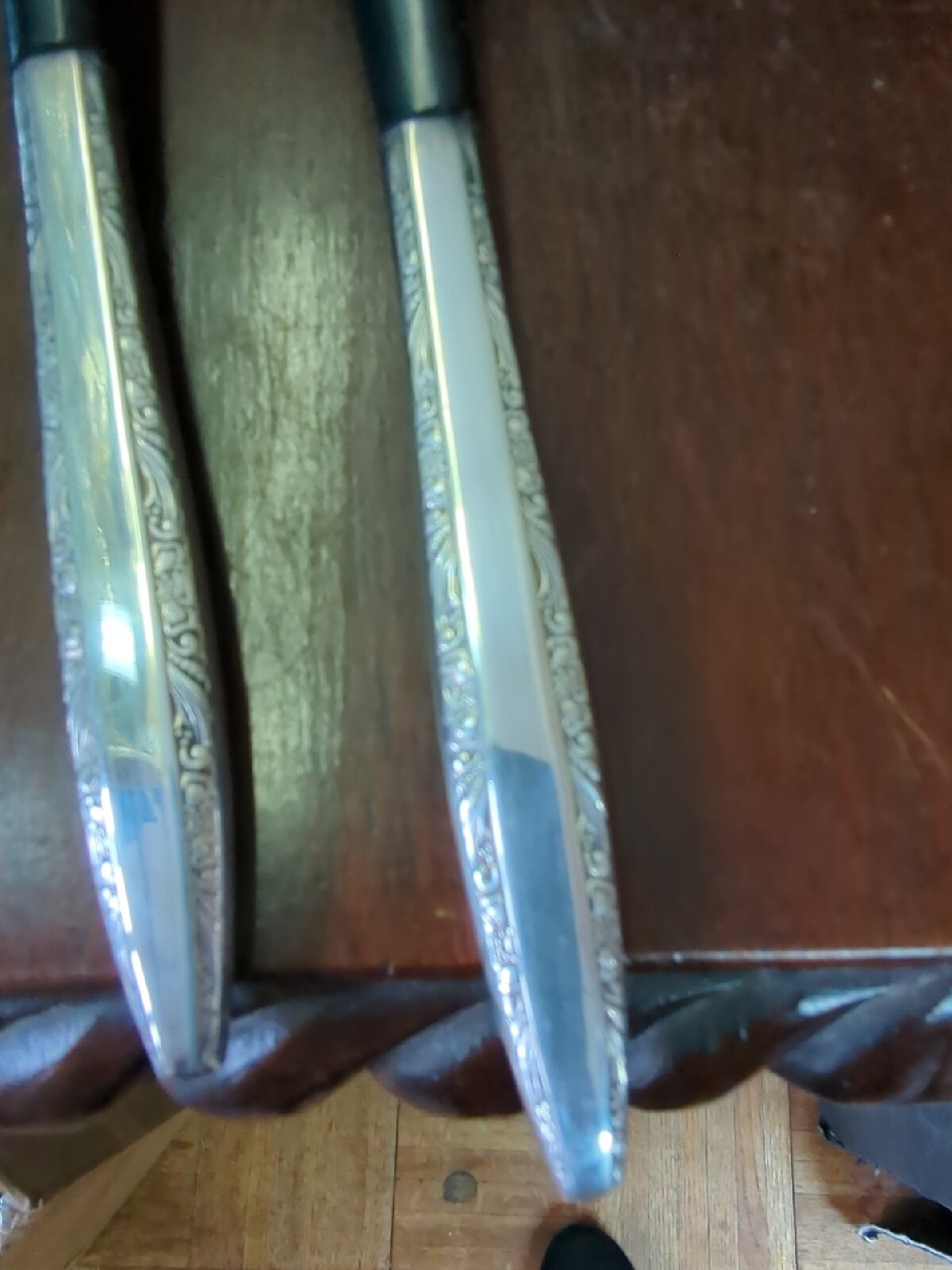 Vintage Towel Silver plate 1968 Candleglow Salad Serving Set