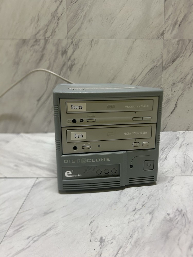 E3 Works Disc Clone CD Burner With Power Cord, Works