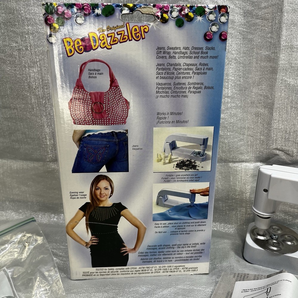 The Original Bedazzler Complete Rhinestones, Studs, Patterns Instructions