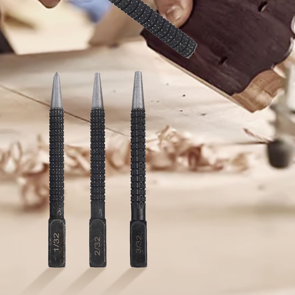 Professional Nail Punch Set with Multiple Sizes for Different Materials