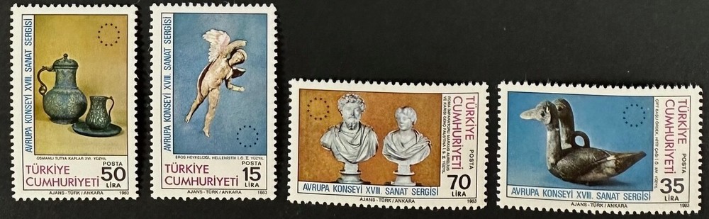 TURKEY 982 - 985 Beautiful Mint NEVER Hinged Set
