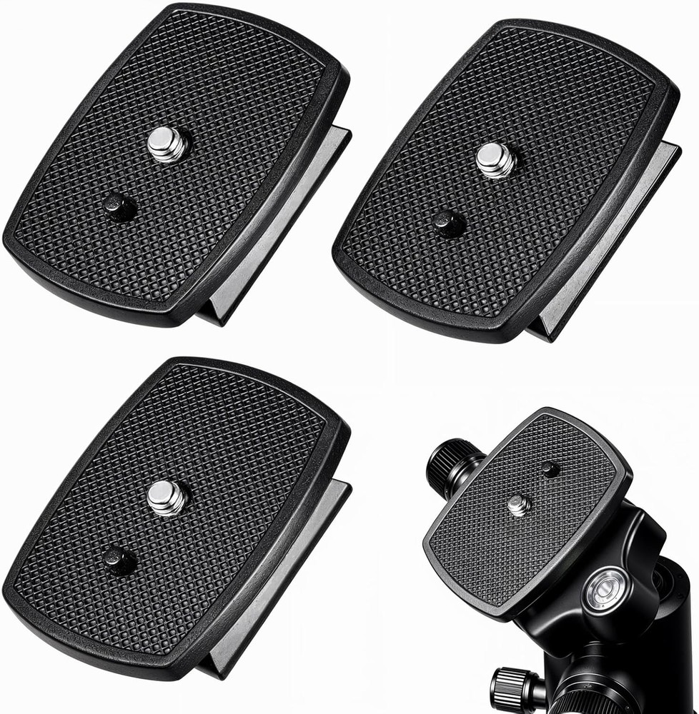 3PCS Universal 43x43mm Tripod Quick Release Plate, Camera Mount...