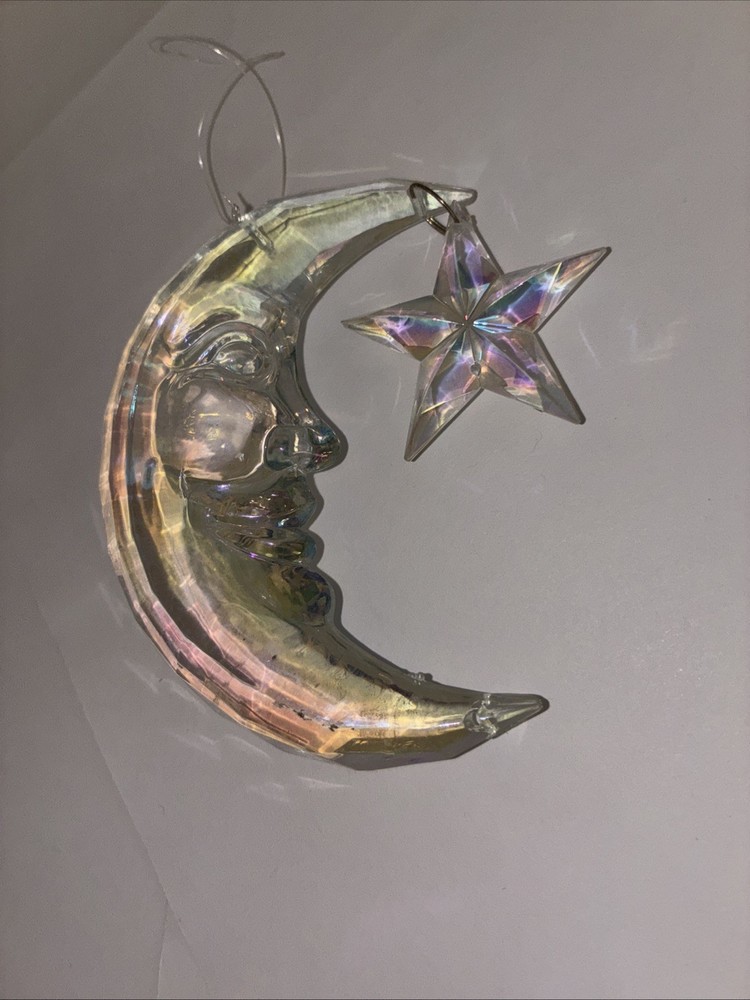 Wind Chime Decor Moon Stars Plastic