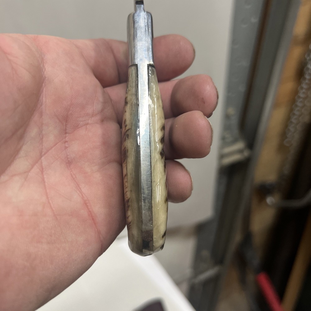 Custom 8.5”Fixed Knife w/ Bone Handle