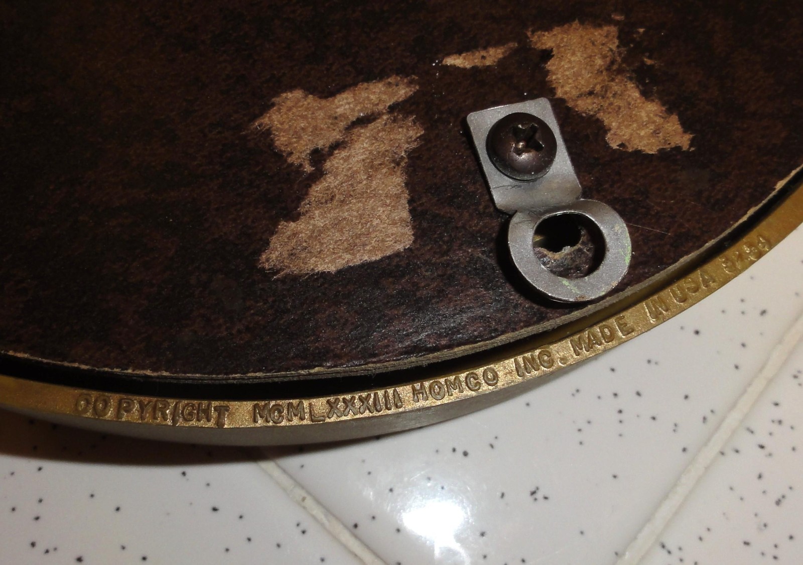 Vintage Two Gold Oval Frames with Gothic Pinup Girl Photos Vampire Look tattooed