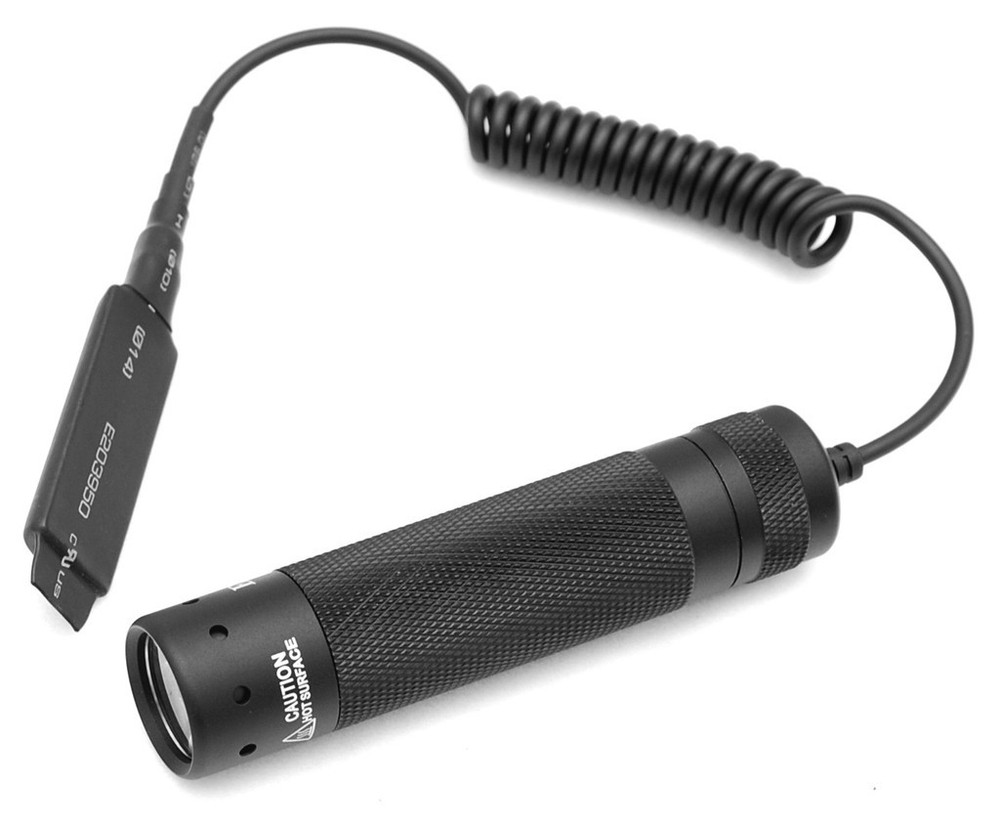 XP3E Tactical 3 Watt AAA LED Flashlight Weaponlight w Gun Mount Wire Cord Switch