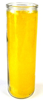 Yellow 7-day jar candle
