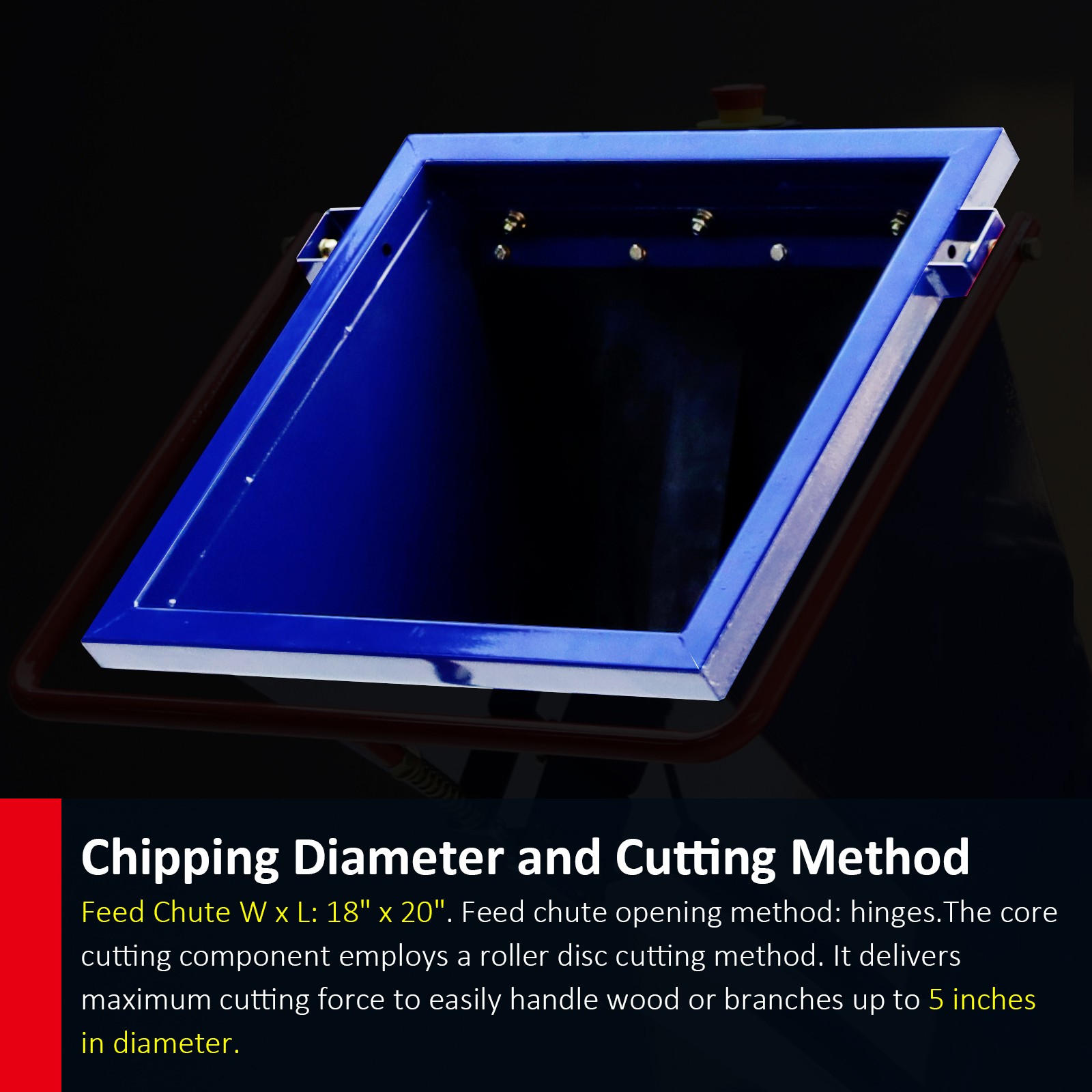 5" 15HP 420cc GAS Powered DISC Wood Chipper Shredder Mulcher EPA Towable 3-Wheel