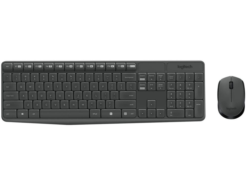 Logitech 920-007897 MK235 Wireless keyboard and mouse (Grey)