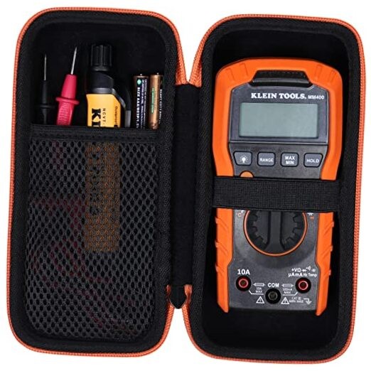 Hard Storage Case for Klein Tools Digital Multimeter, 600V MM400 / MM300