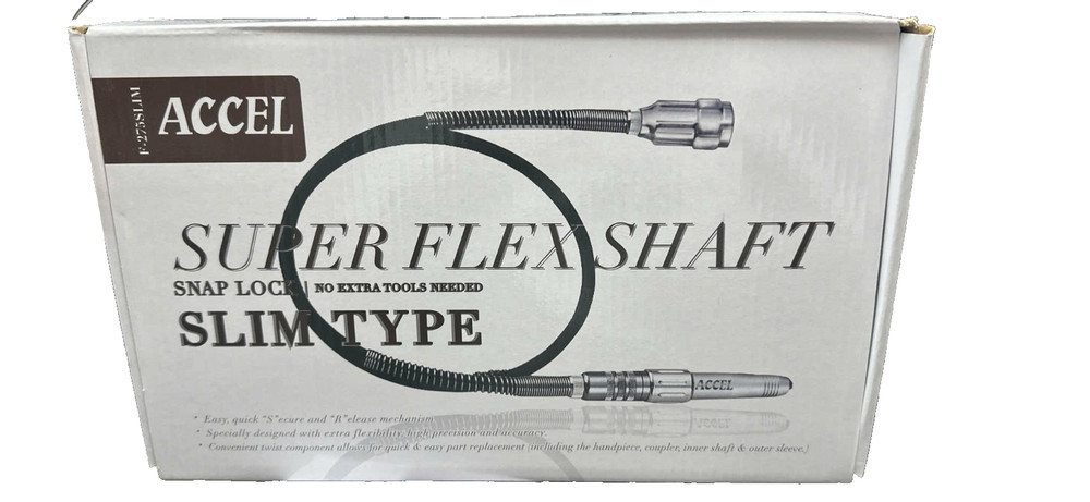 ACCEL Super Flex Shaft 3/32" Shank Snap Lock - Slim Type