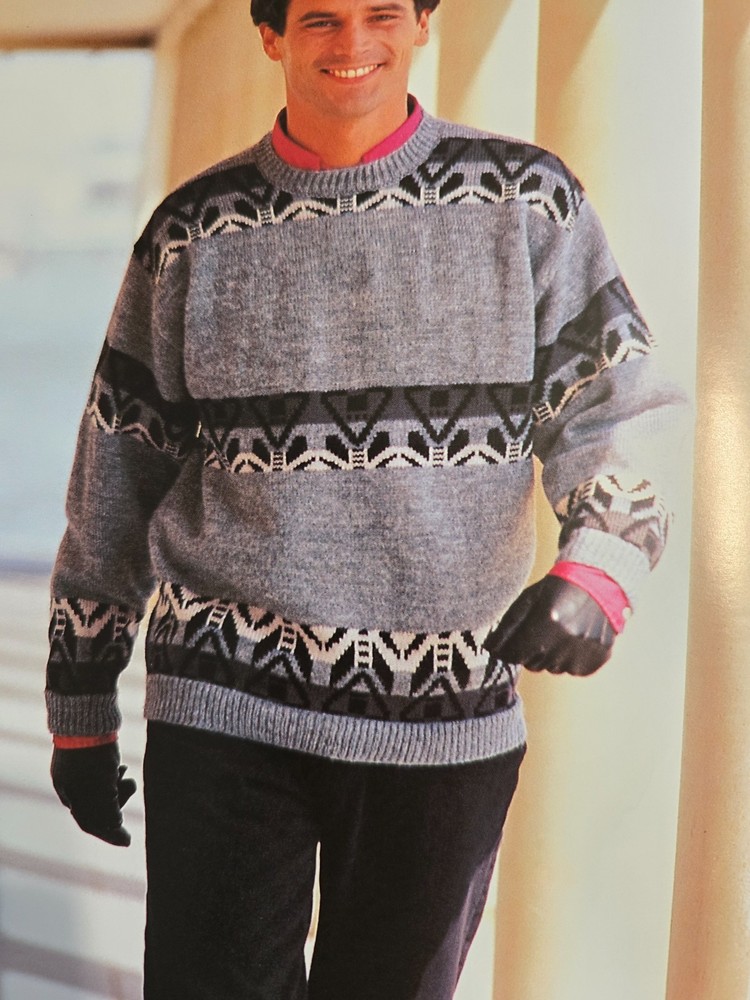Phildar Knitting Pattern Magazine - Men - 18 Patterns
