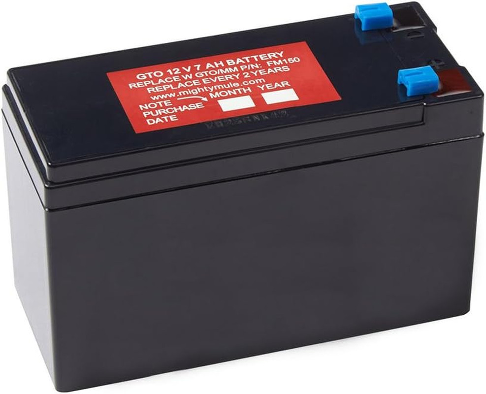 12-Volt Battery for Automatic Gate Openers (FM150) , Black