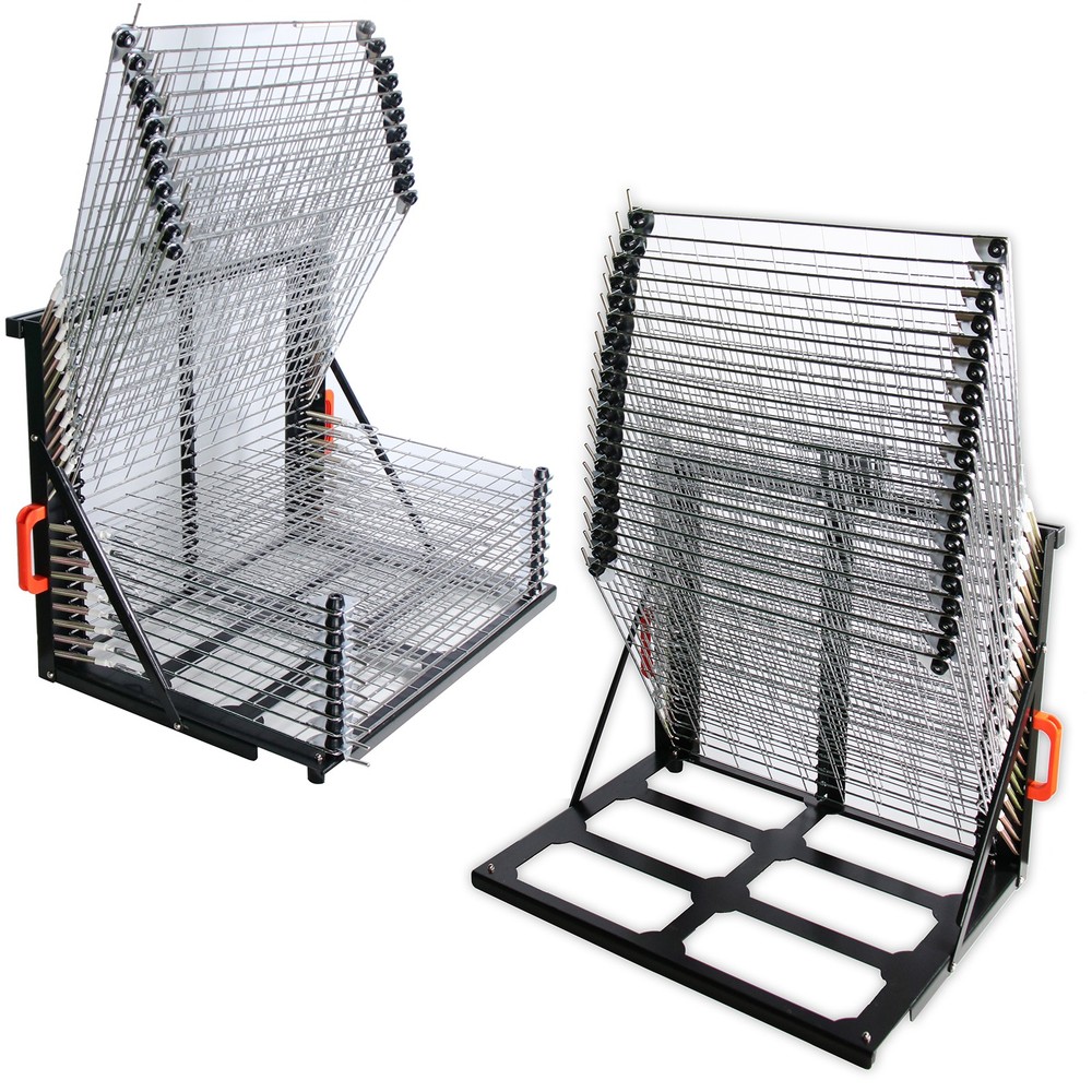 Flat Push-Pull Type 20Layer Desktop Drying Rack for Drying&Stacking Easy Operate