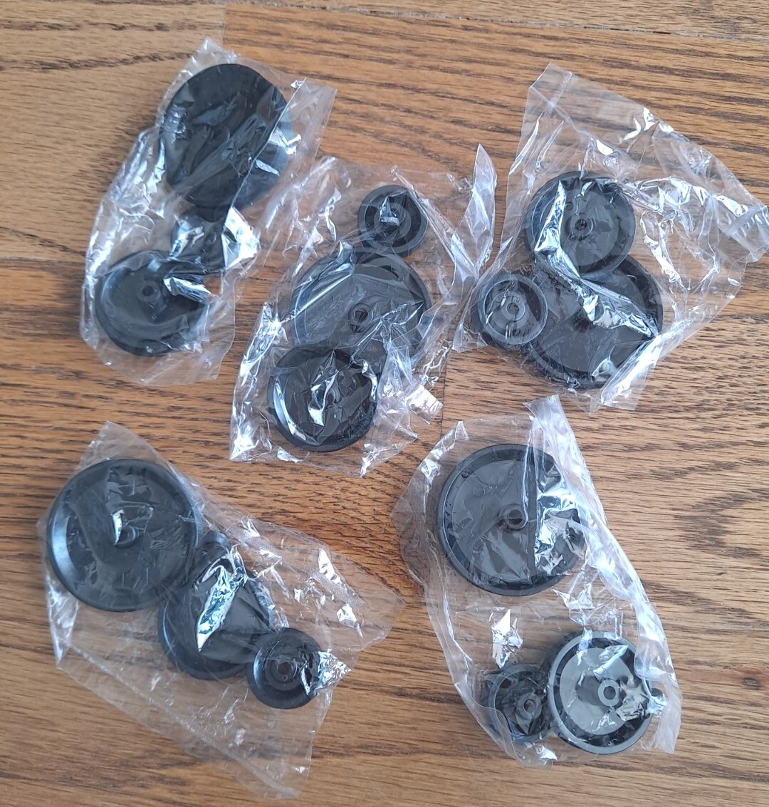 5 Pkgs Plastic Pulley Wheels DIY Model Toy Hobby Educational STEM Projects New