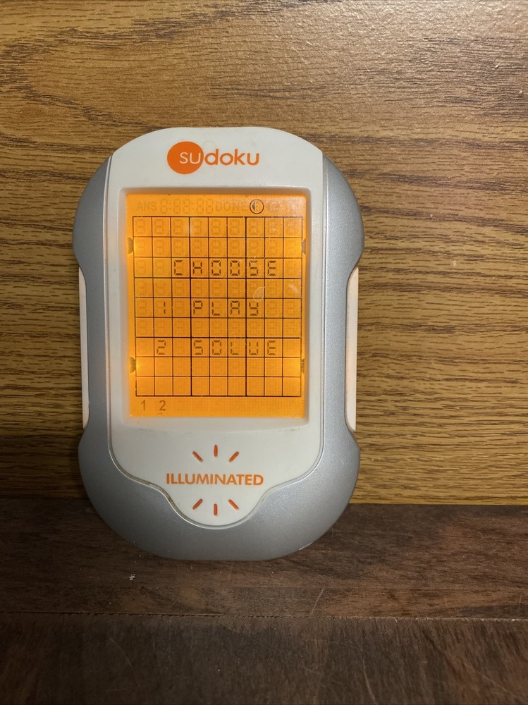 Vintage Sudoku Illuminated Handheld Electronic Game - Techno Source 2006