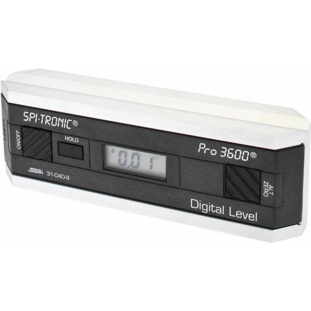 SPI 31-040-9 Digital Protractor PRO3600 with 0.1° Resolution & SPC Output