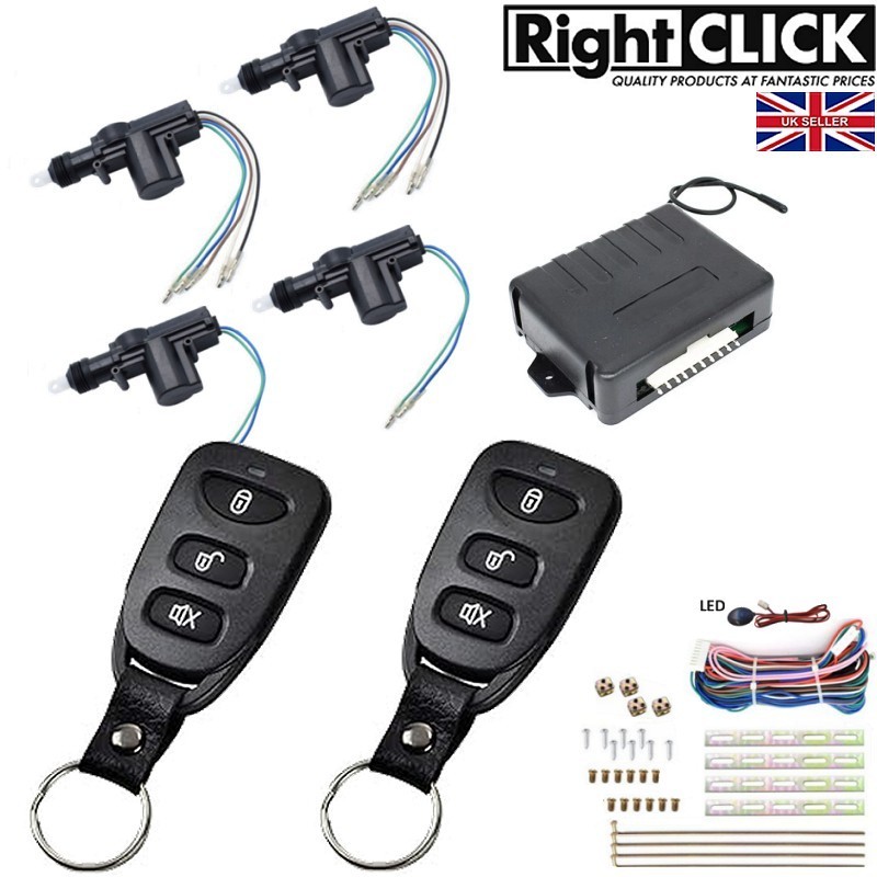 4 Door Central Locking Kit Remote Keyless  4D-CLR788ULT