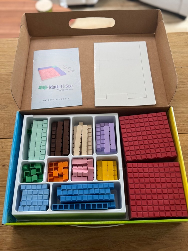 Math U See Manipulatives Integer Block Kit Complete Set