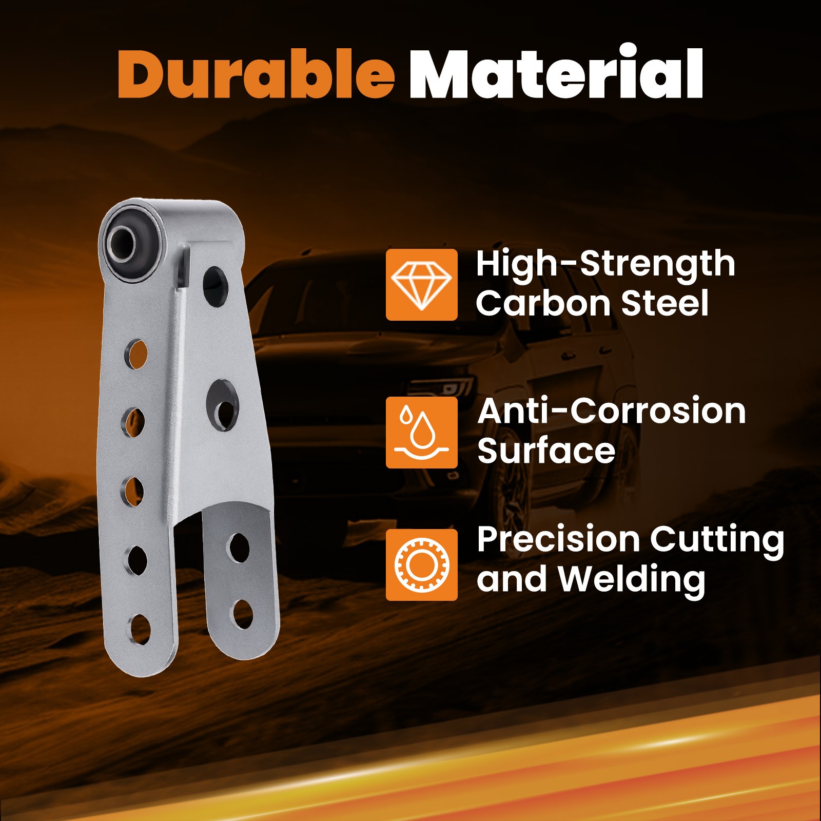 Rear 2"-3" Suspension Lowering Drop Shackles Kit for Chevy Silverado 1500 88-18