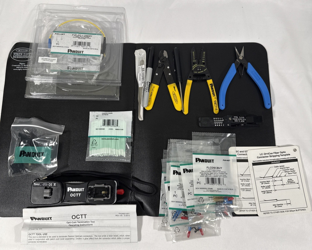 Panduit OptiCam Fiber Termination Kit With Case