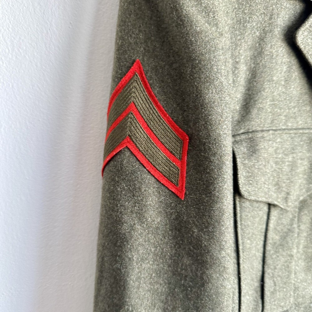 WWII USMC Marine Corps Ike Jacket Named
