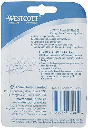 Westcott Paper Trimmer Titanium Bonded Replacement Cutting Blades for use with