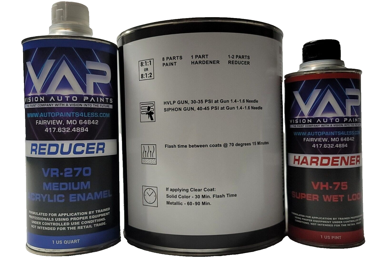 # 1629 High Gloss Jade Green Met. Single Stage Acrylic Enamel Paint Gallon Kit