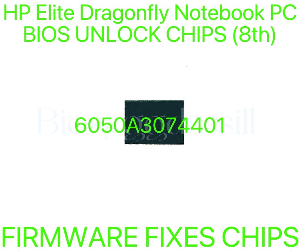 HP Elite Dragonfly Notebook PC, ADMIN NO PASSWORD BIOS CHIP 6050A3074401