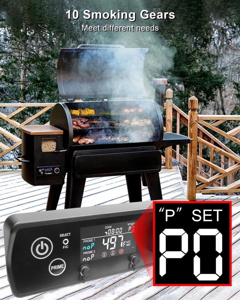 PID Control Digital Board Compatible with Pit Boss Grill PB0820SP black