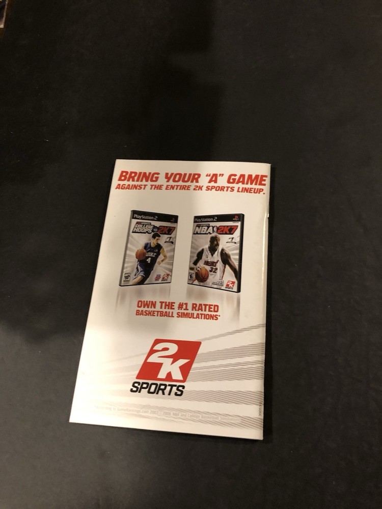 NHL 2k7 ps2 Manual only