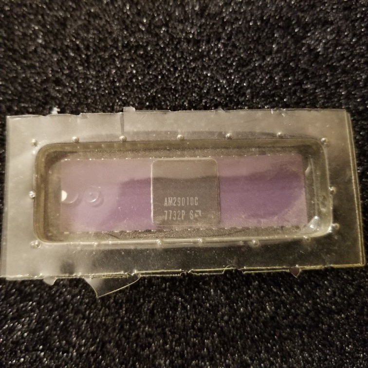 AM2901DC in factory blister pack, purple ceramic bit slice processor, never used