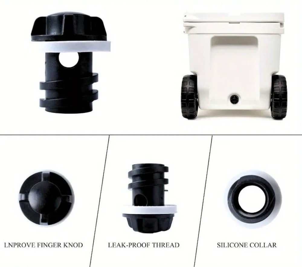 Cooler Drain Plug 2 Pack - Compatible with Yeti RTIC Coolers